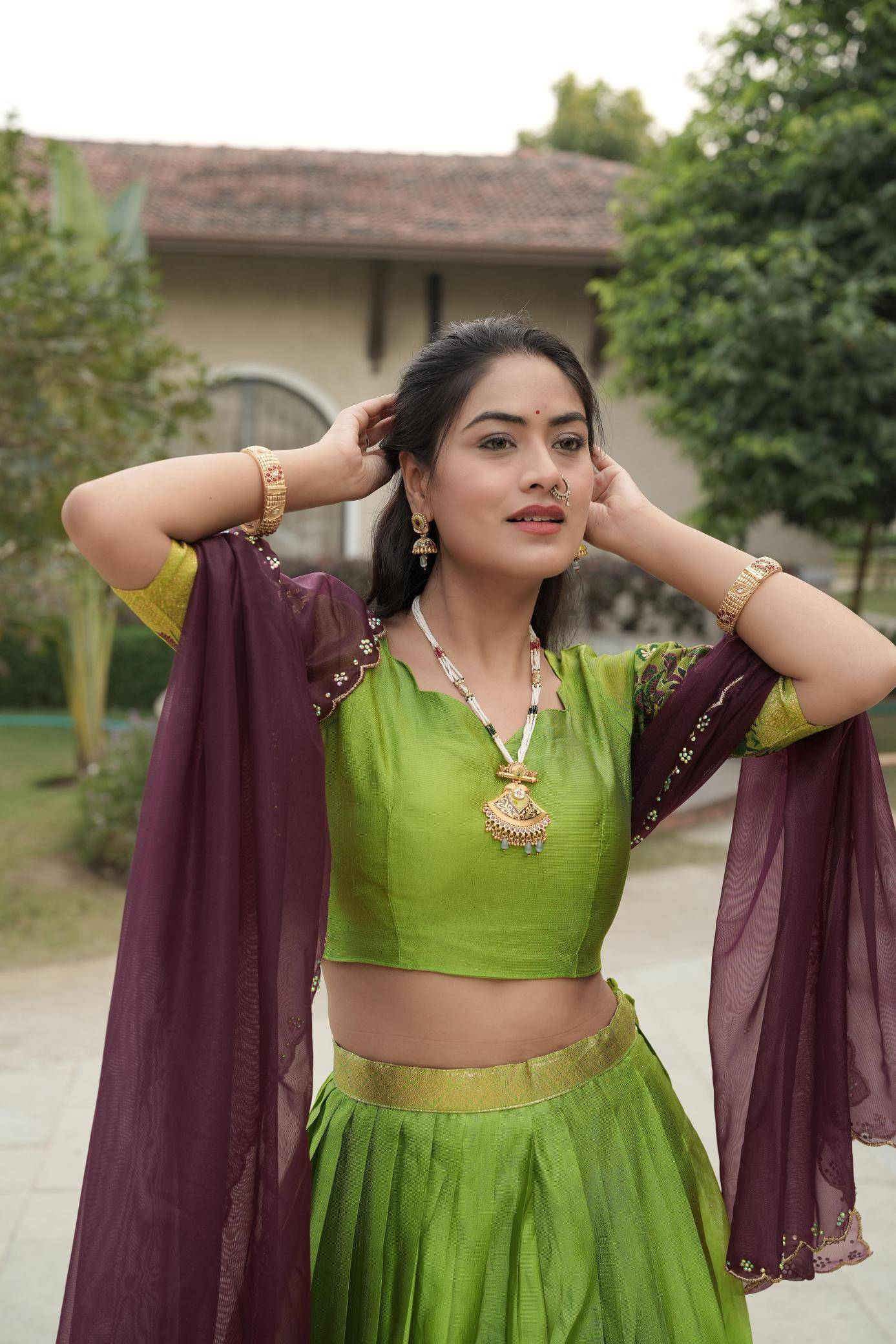 GRTN 8134 Shimmar PRT Designer lehengha choli manufacturer